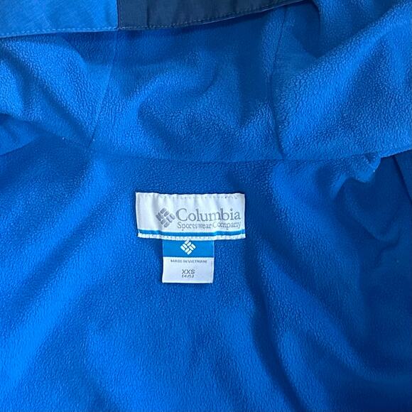 Columbia Boys Endless Explorer Jacket XXS 4-5 Hooded Light Warmth Waterproof - Picture 6 of 8